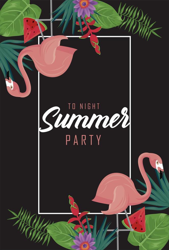 summer party lettering vector