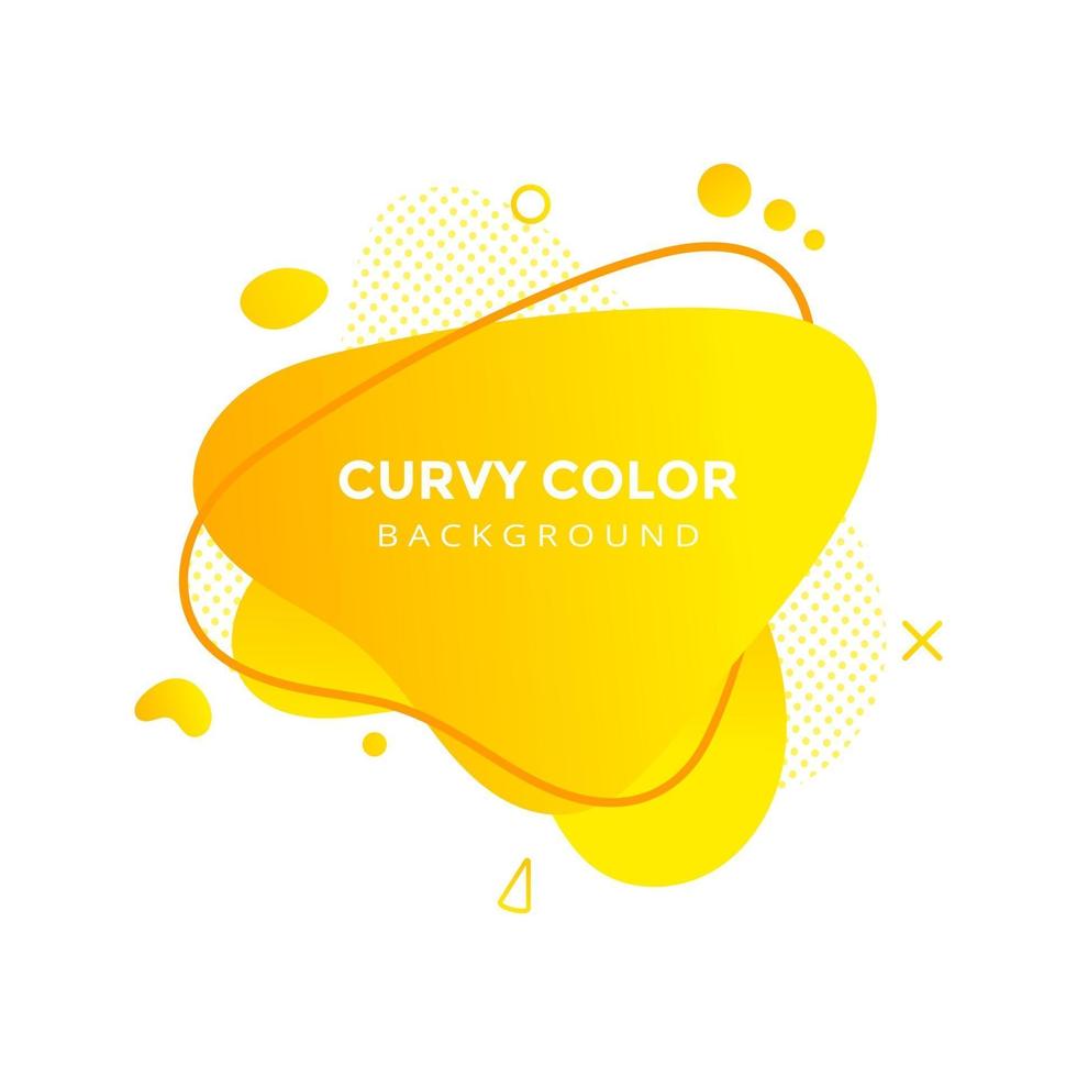 Modern liquid abstract element graphic gradient flat style design fluid vector