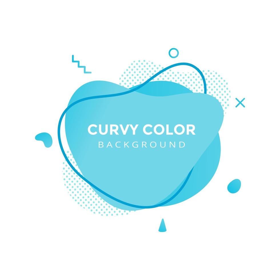 Modern liquid abstract element graphic gradient flat style design fluid vector