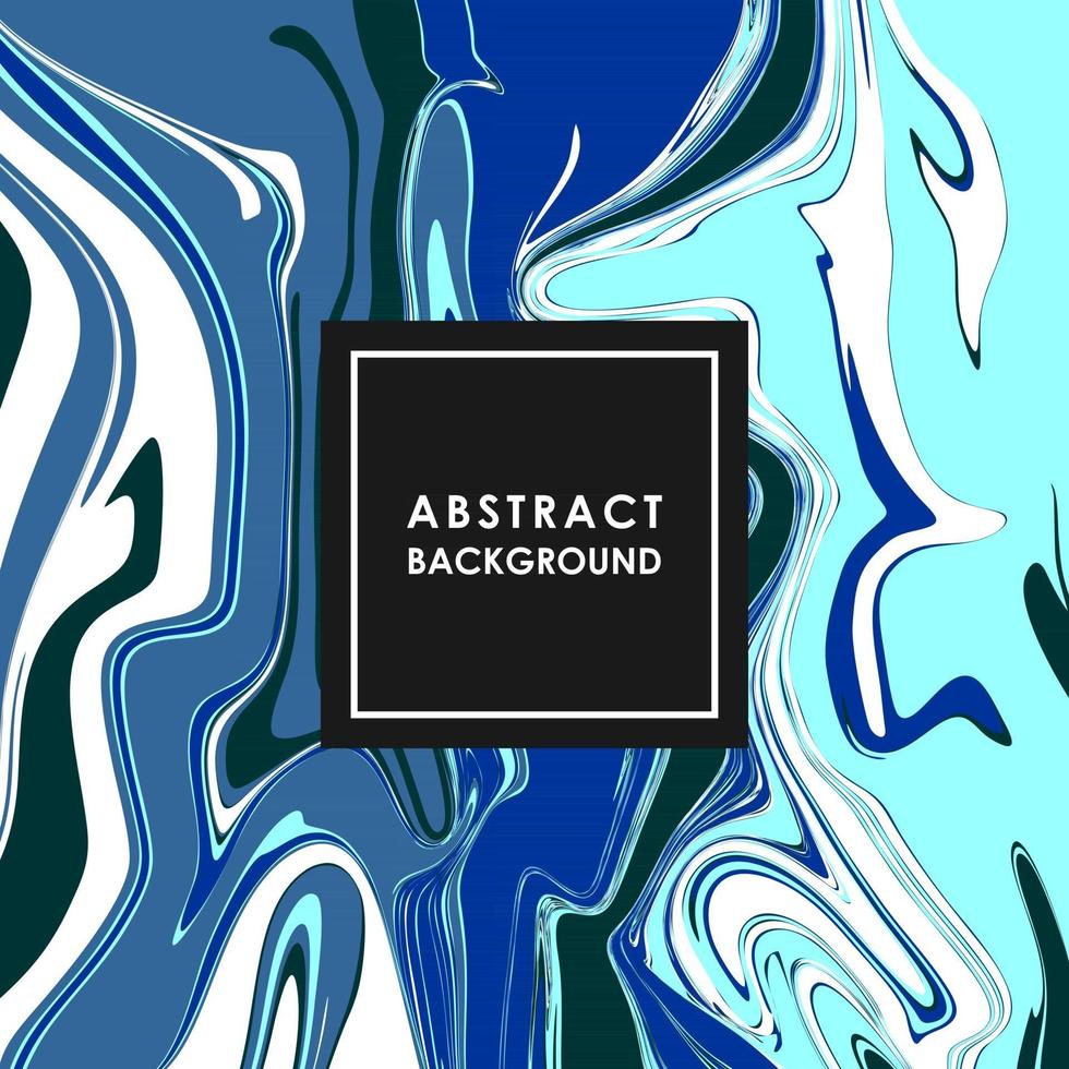 ABSTRACT BANNER WITH BLUE PAINT STREAKS vector