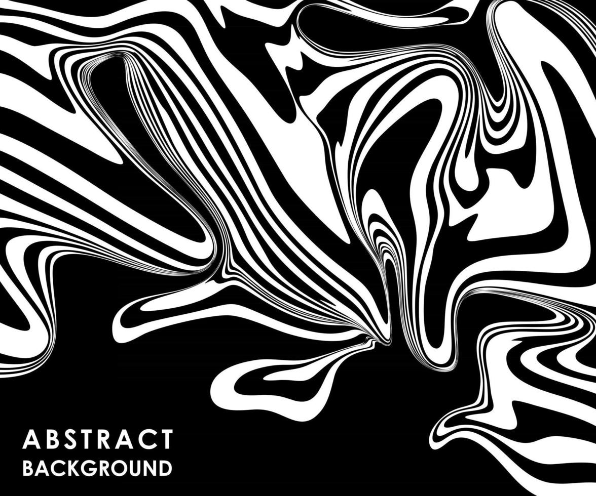 ABSTRACT BLACK POSTER WITH WHITE LINES vector