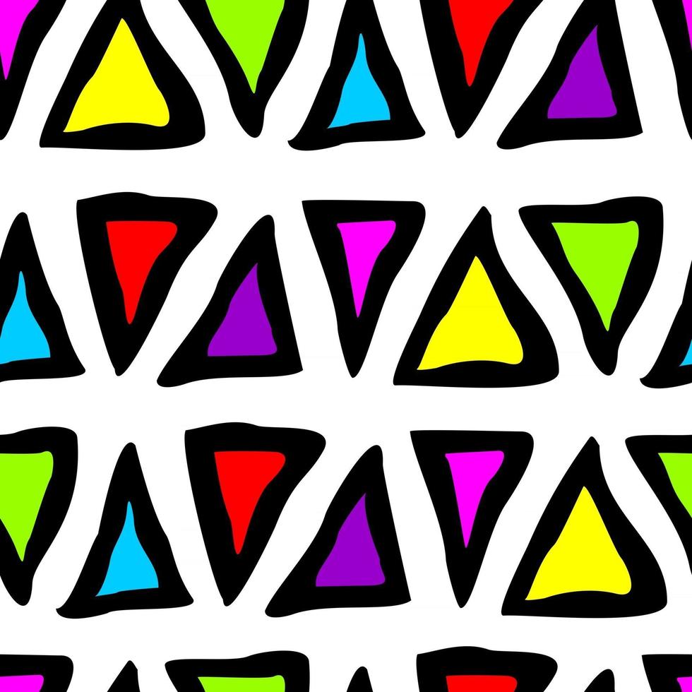 fondo blanco con triángulos brillantes vector