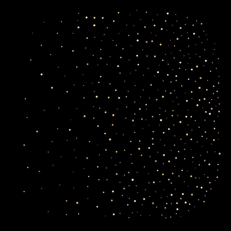 Golden glitter sparkle bubbles champagne particles vector