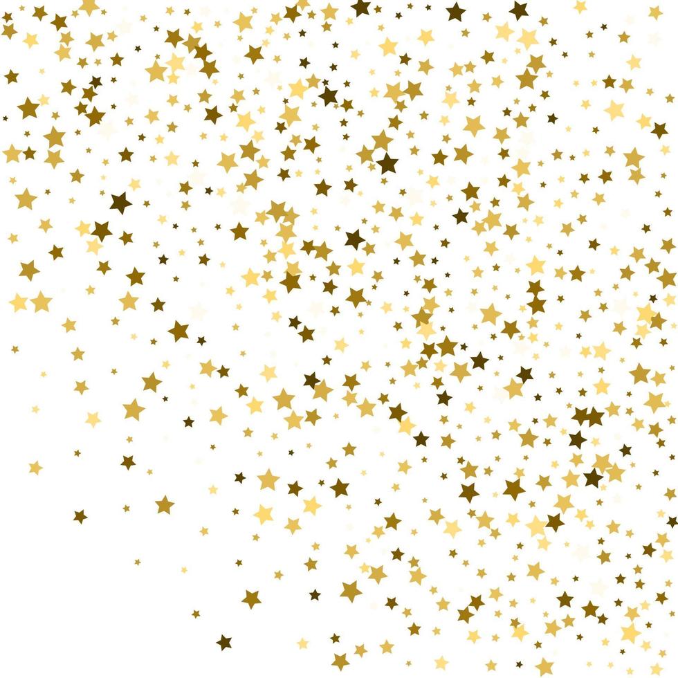 Fondo de confeti dorado textura festiva vector