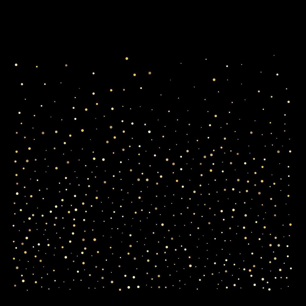 Golden glitter sparkle bubbles champagne particles vector