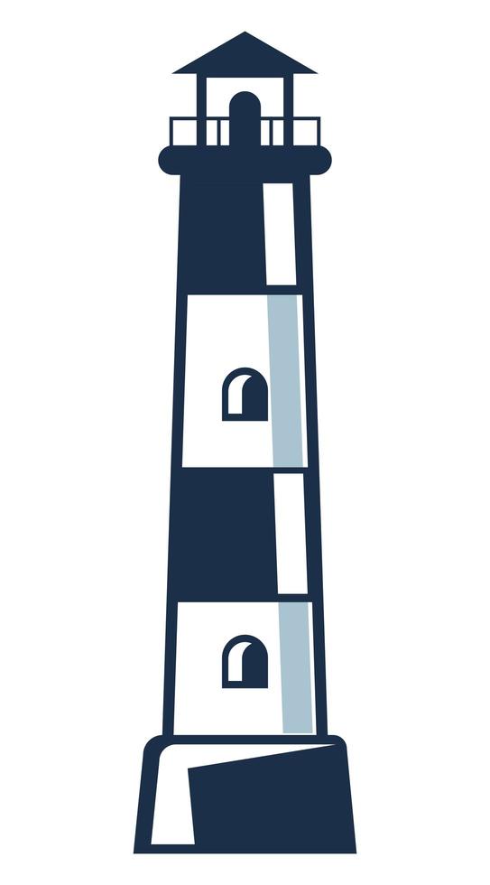 nautical light house vector