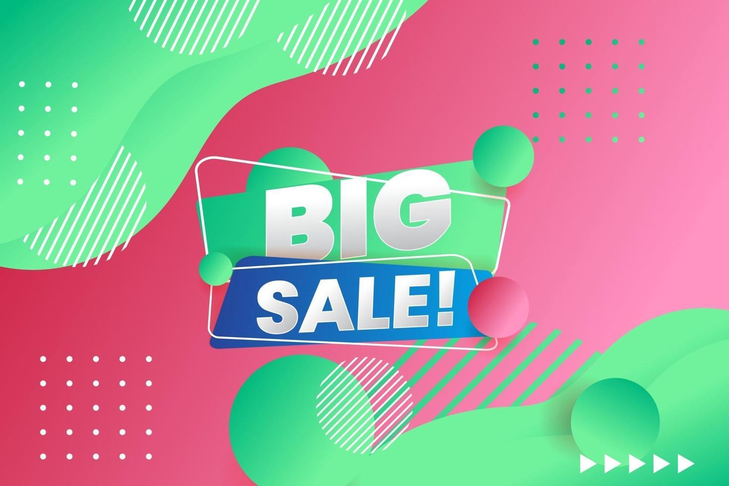 Sale banner template design and Big sale special offer vector