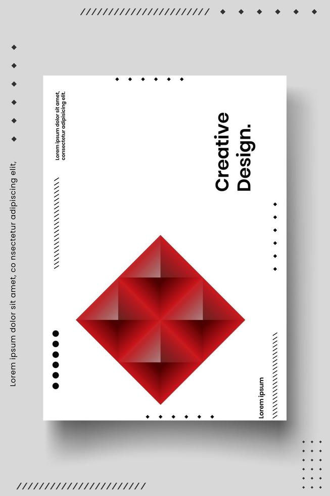 Cover design template set with abstract lines modern different color gradient style on background vector