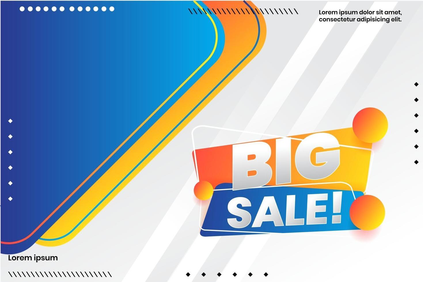 Sale banner template design and Big sale special offer vector