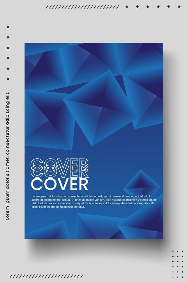 Cover design template set with abstract lines modern different color gradient style on background vector