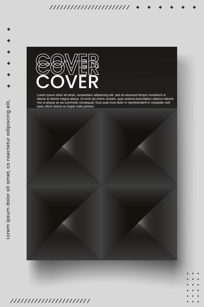 Cover design template set with abstract lines modern different color gradient style on background vector