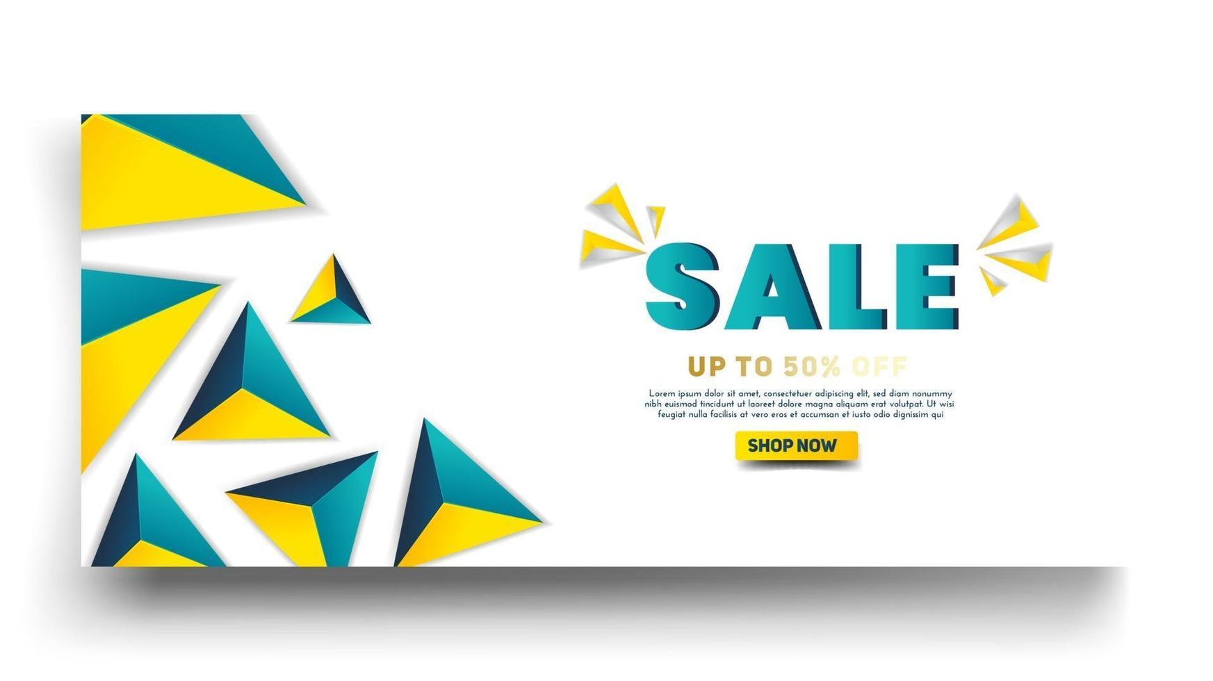 Sale banner template design with Big sale special offer for end of season special offer banner vector