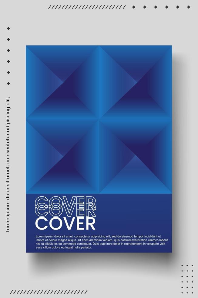 Cover design template set with abstract lines modern different color gradient style on background vector