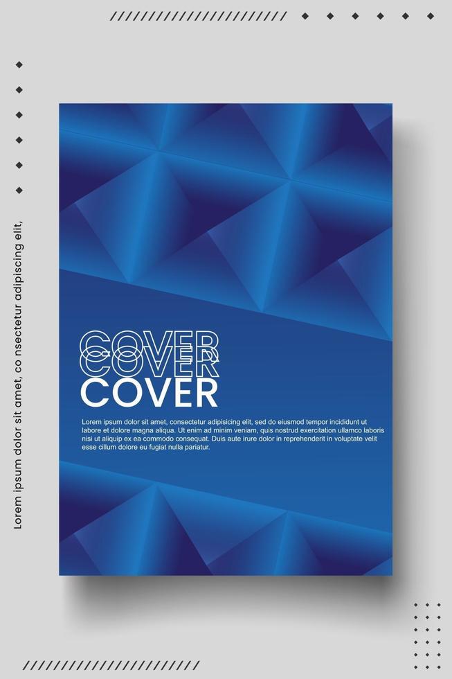 Cover design template set with abstract lines modern different color gradient style on background vector