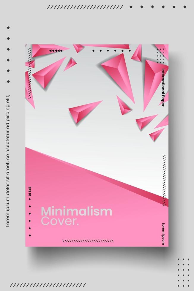 Cover design template set with abstract lines modern different color gradient style on background vector