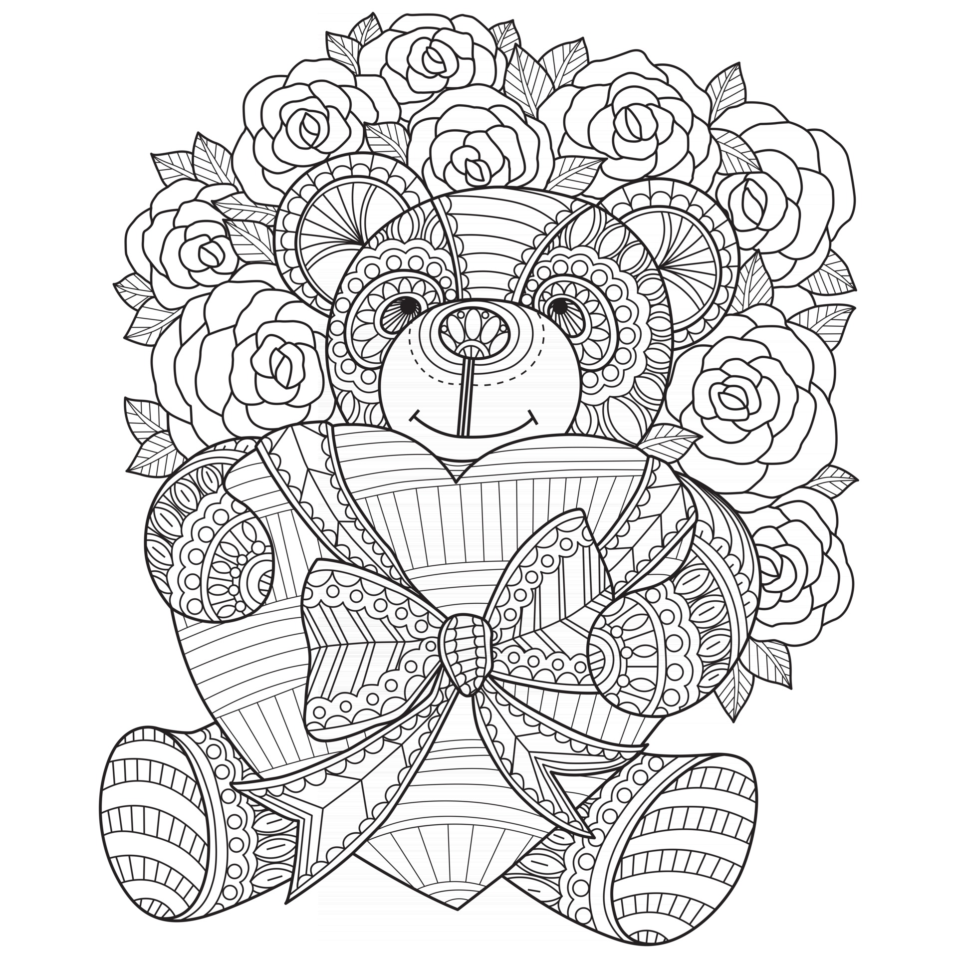 420  Bear Coloring Pages Adults  Free