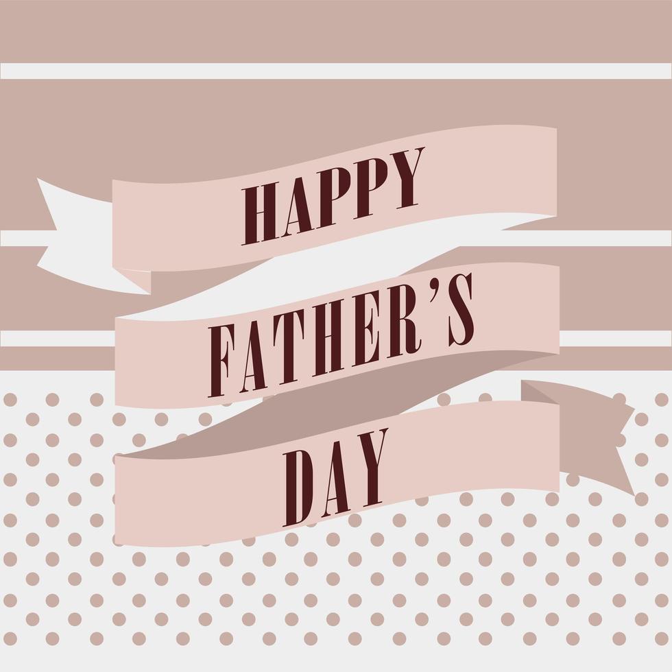 happy fathers day card vector