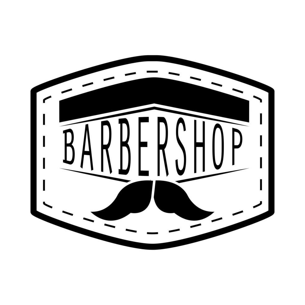 barber shop sticker vector