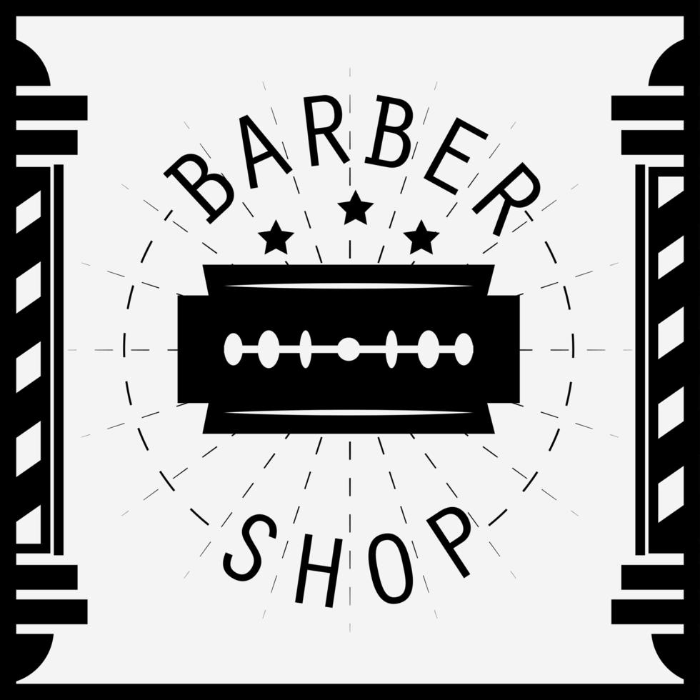barber shop poster vector