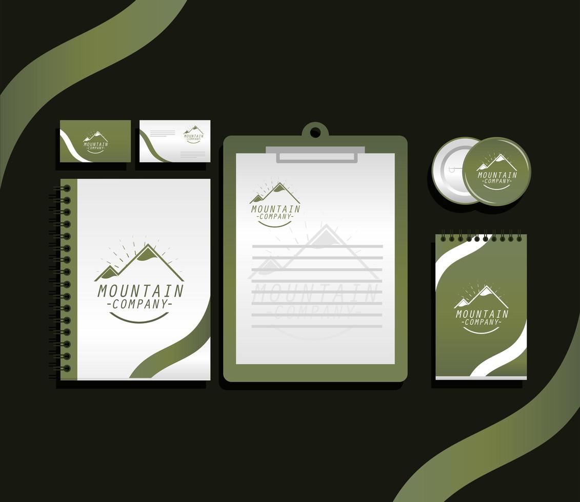 corporate identity template vector