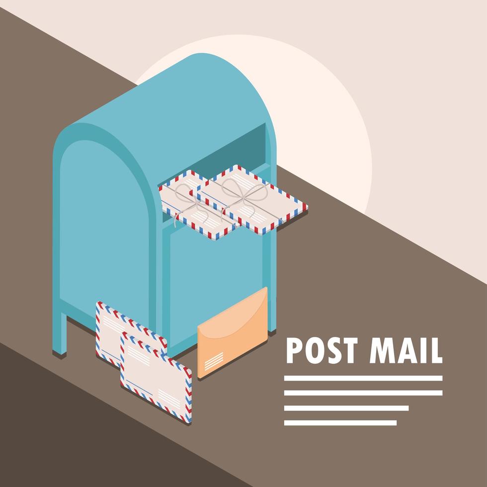 post mail courier vector