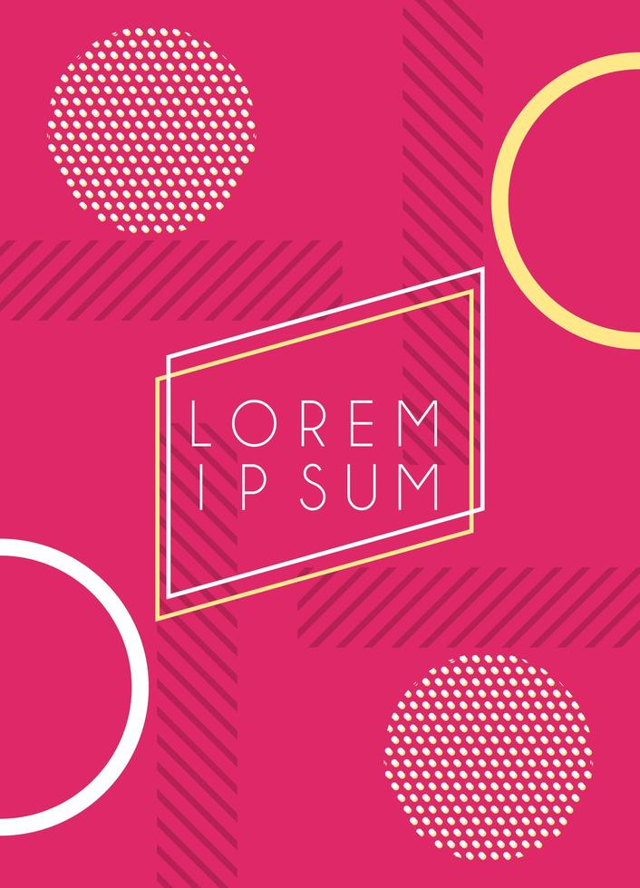 square frame in abstract banner modern poster vector