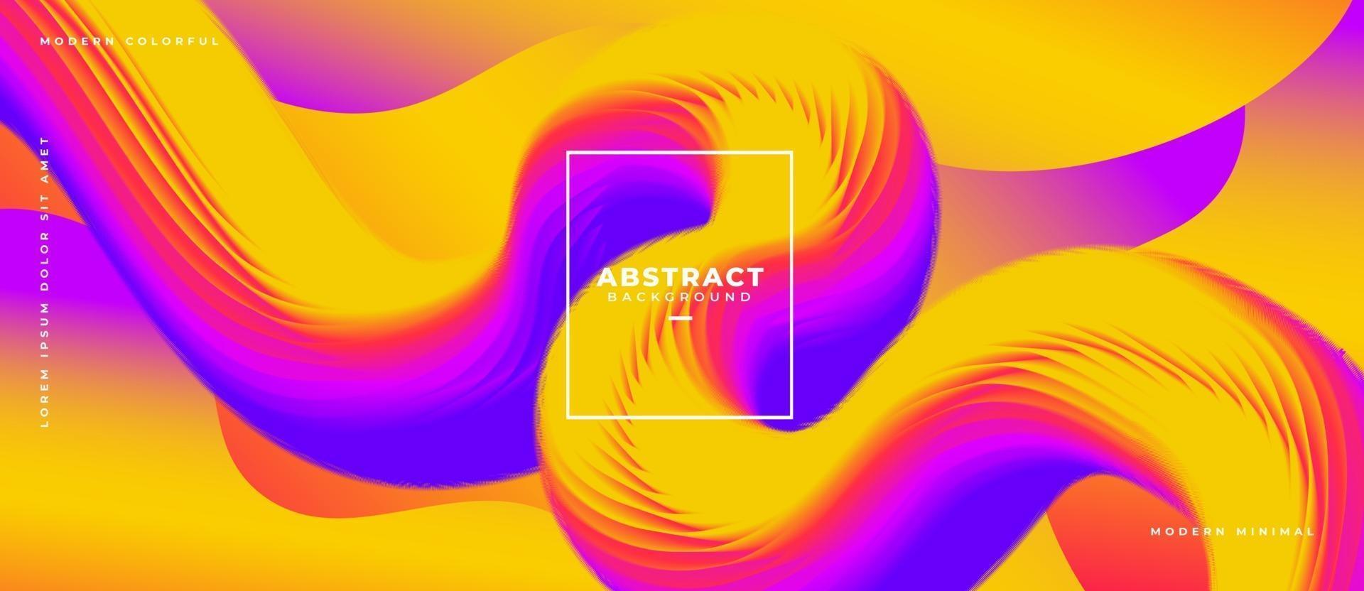 3d abstract curved flow gradient shape path with layered fluid background vector