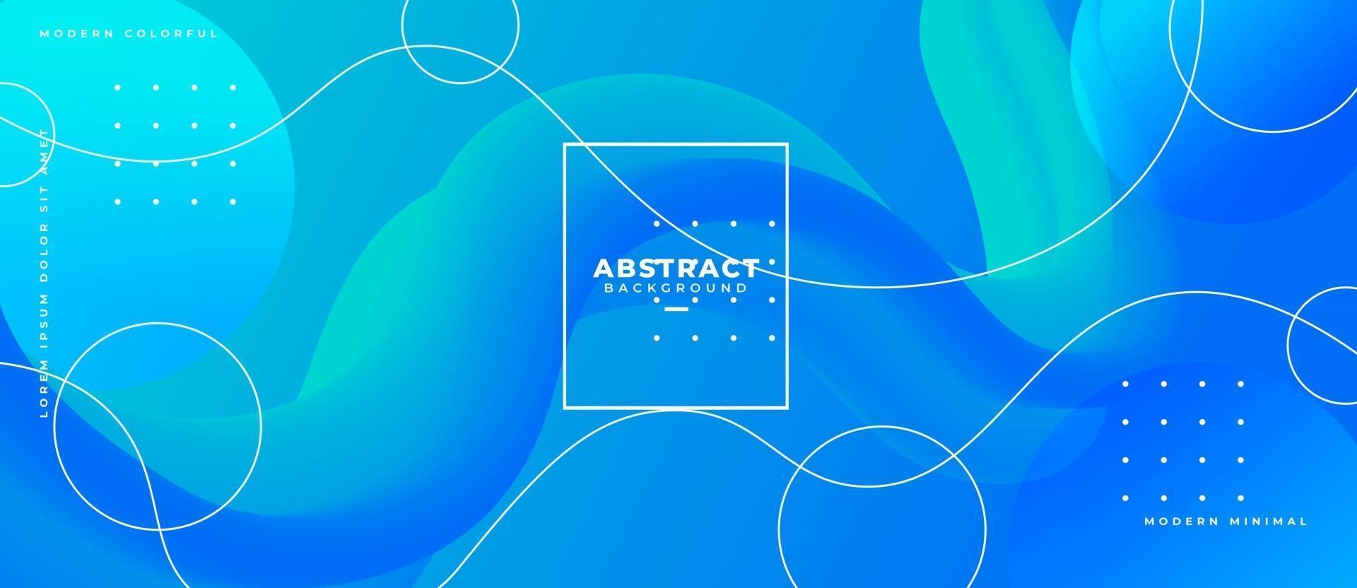 Abstract 3d curved gradient blue fluid shape path with flowing line and geometric shape on liquid background vector