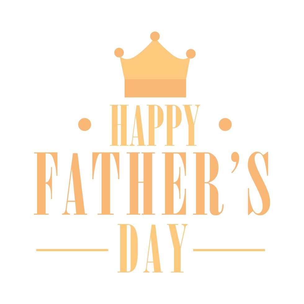 fathers day lettering vector