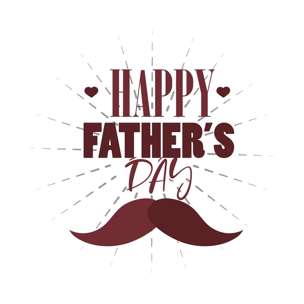 fathers day card vector