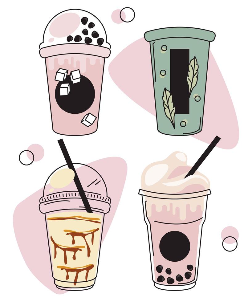 bubbles milks four vector
