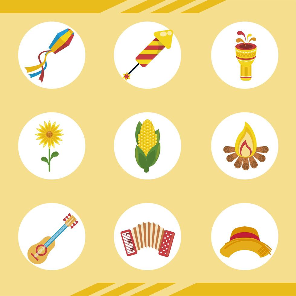 festa junina bundle vector