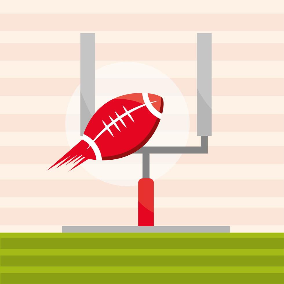 american football goal vector