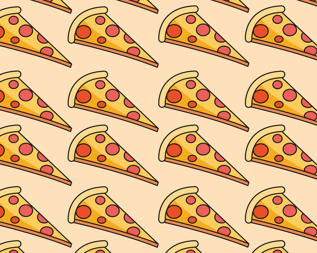 slices pizza food vector