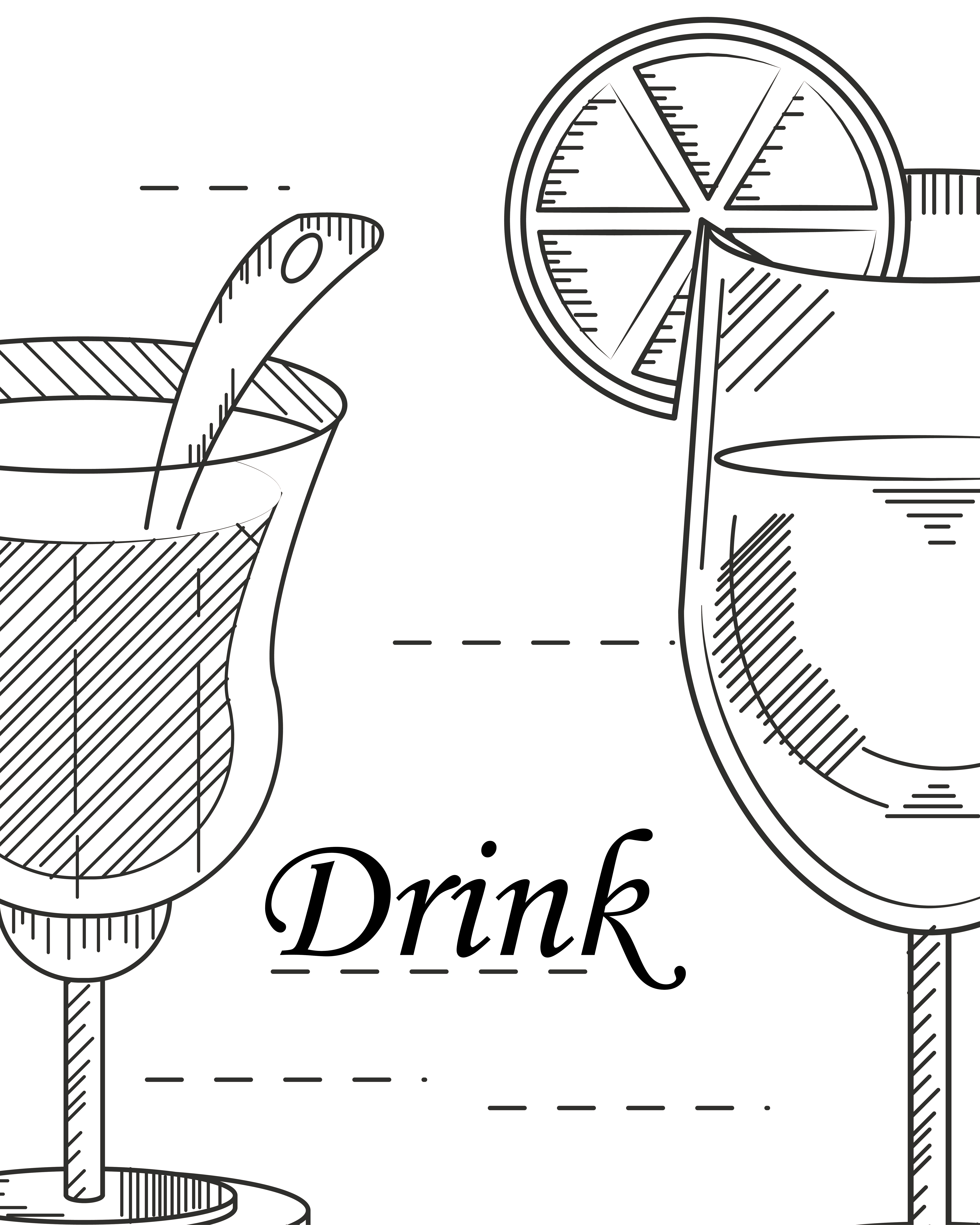 Cocktail Glass Cup Alcoholic Beverage Outline Vector Illustration Eps 10  Royalty Free SVG, Cliparts, Vectors, and Stock Illustration. Image 67525250.