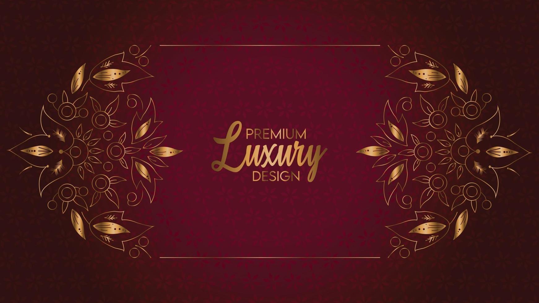 Mandala Luxury Design Vector Frame art