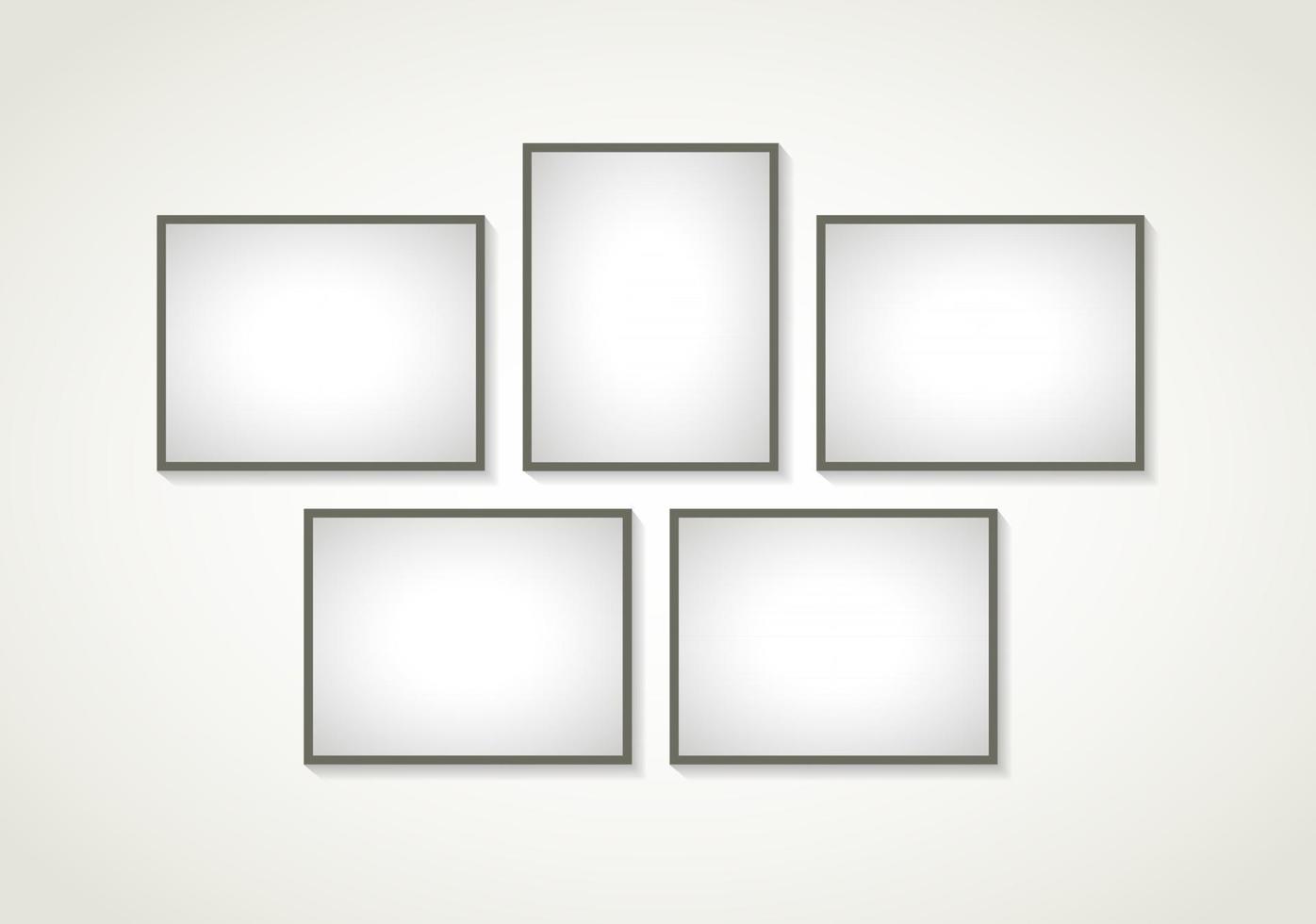 Photo Frame Wall Set vector