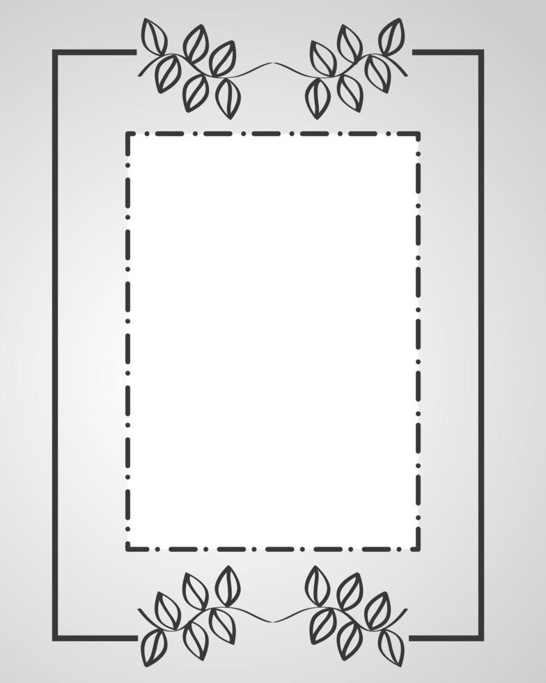 ornamental frame border vector