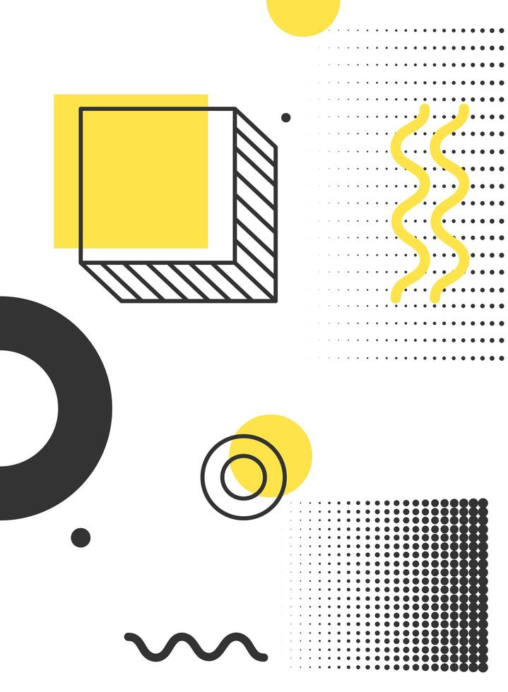 geometric halftone juxtaposed vector