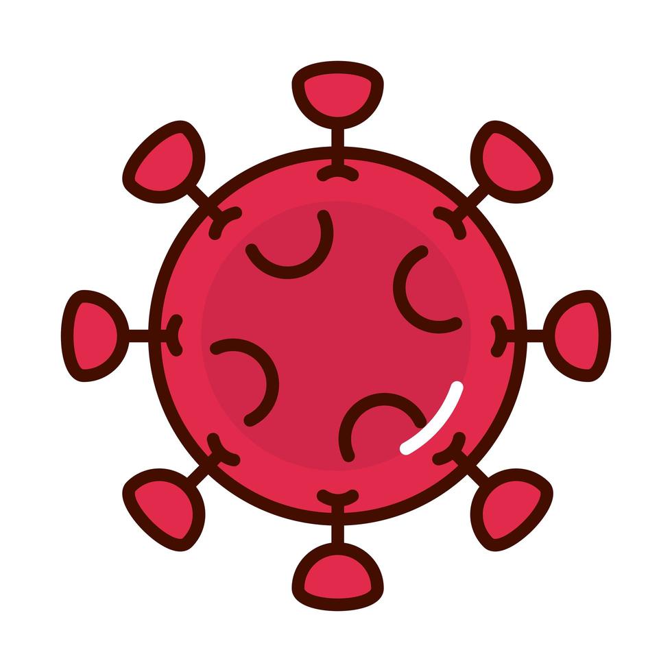 pandemic virus prevent spread of covid19 line and file icon vector