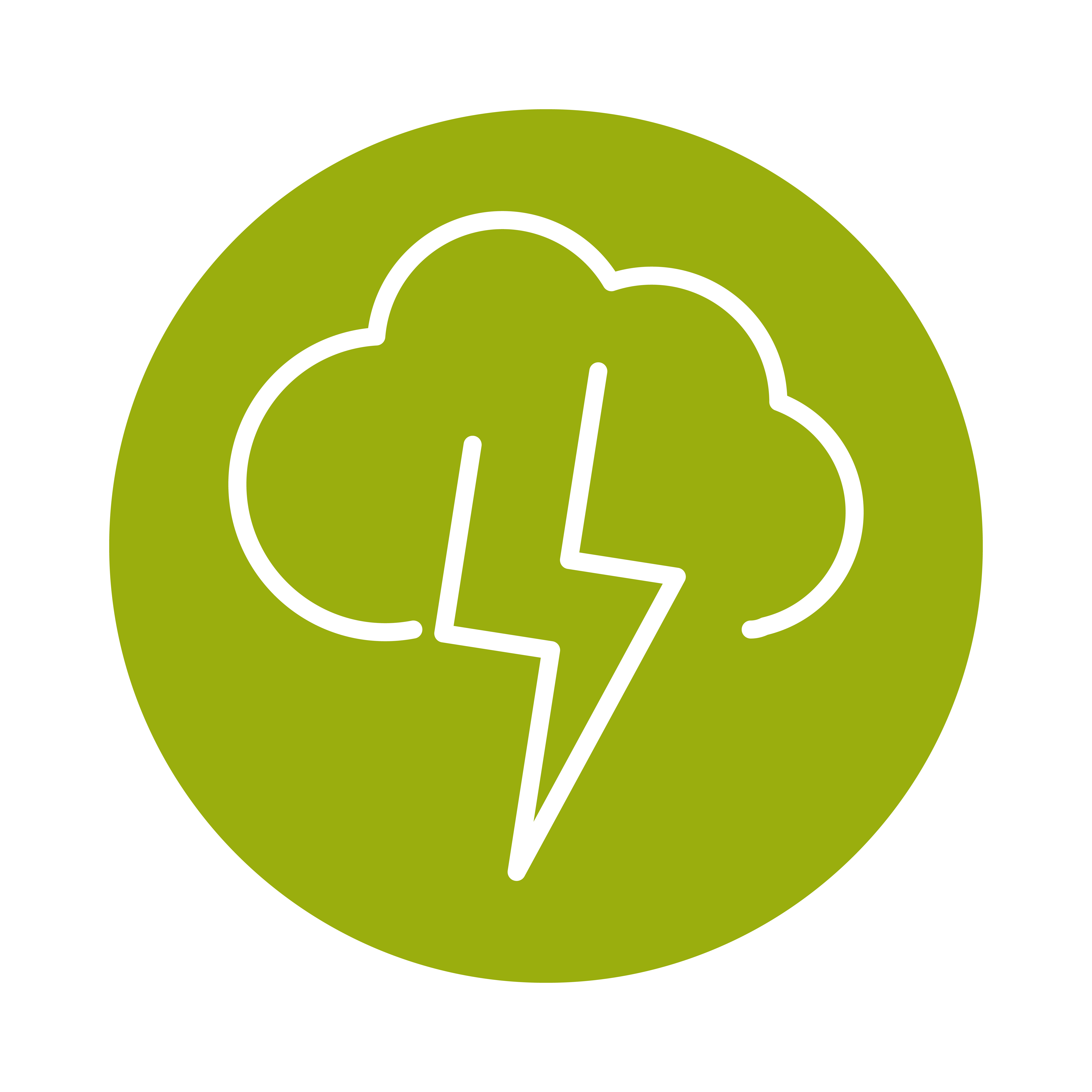 cloud thunderbolt alternative sustainable energy block line style icon