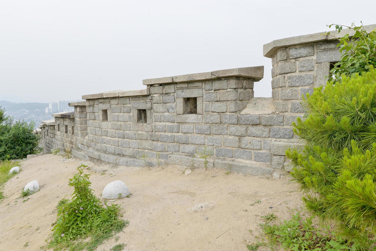 Seoul fortress on naksan mountain photo