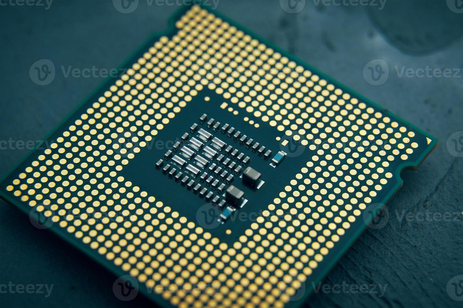 procesador de computadora con chip de cpu foto