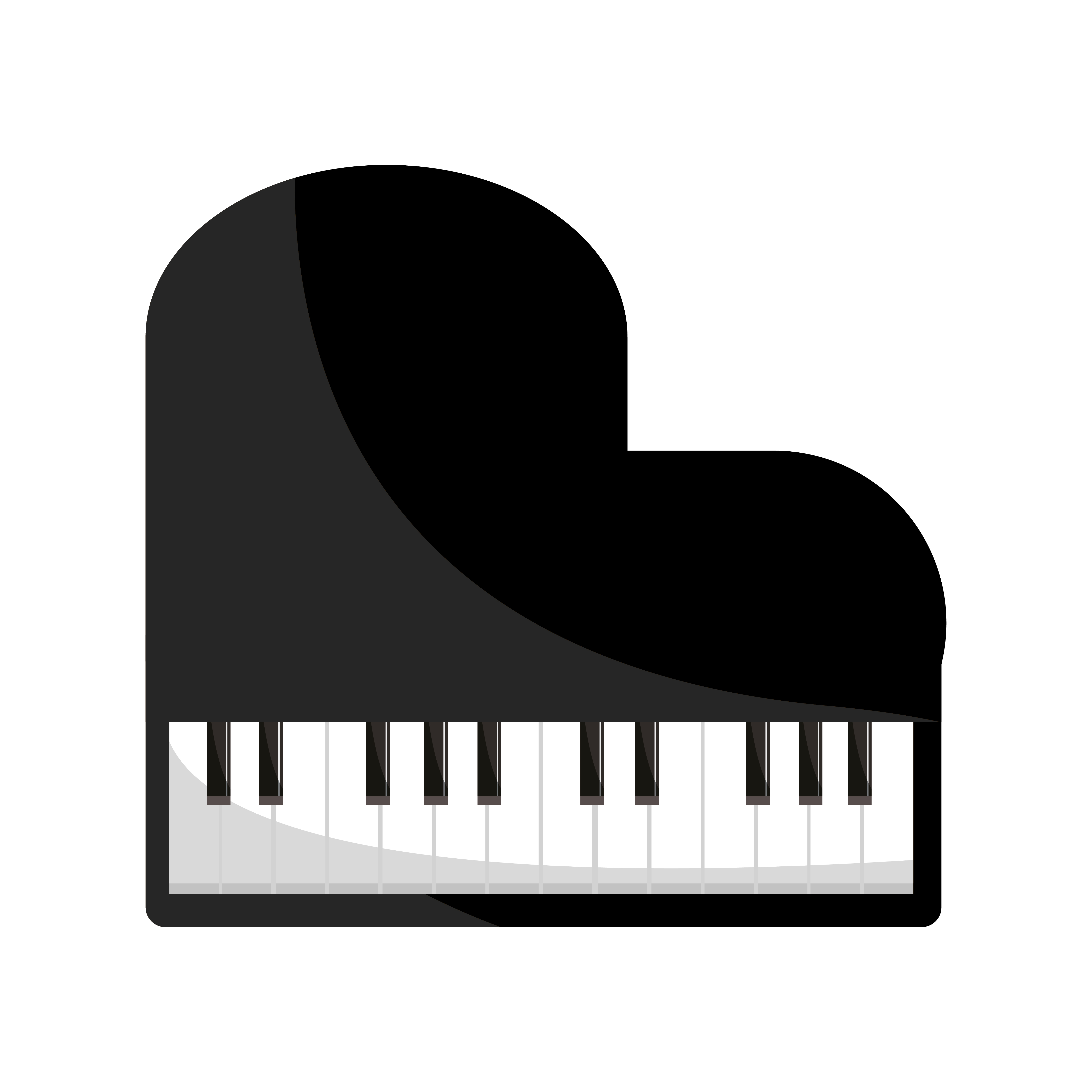 piano string and percussion musical instrument isolated icon 2505052