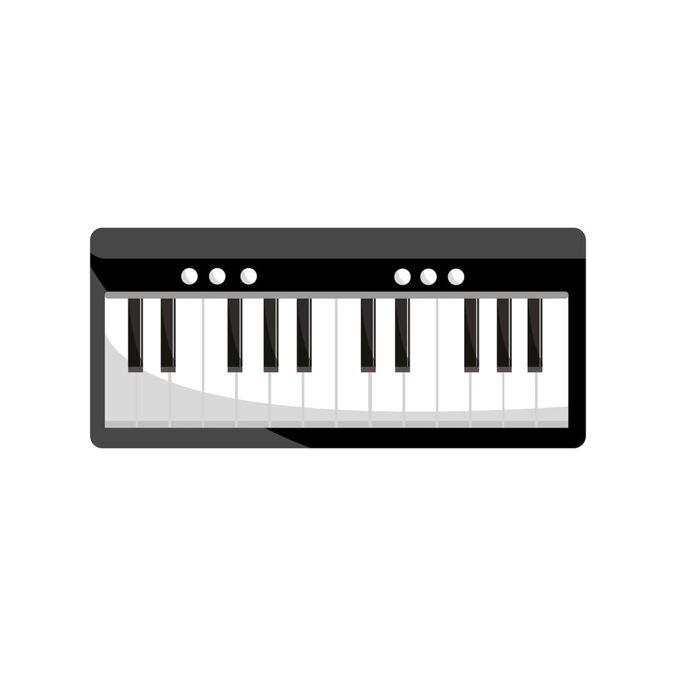 synthesizer percussion musical instrument isolated icon vector