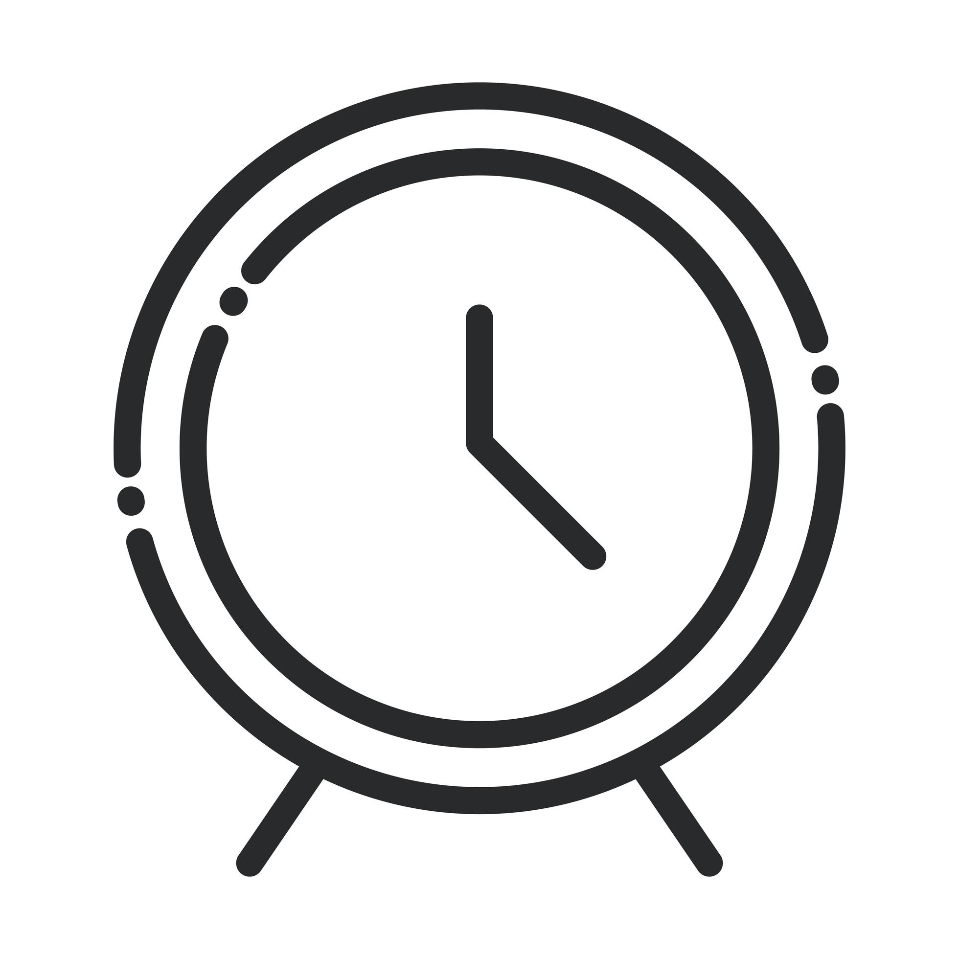 clock time celebration ramadan arabic islamic celebration line style