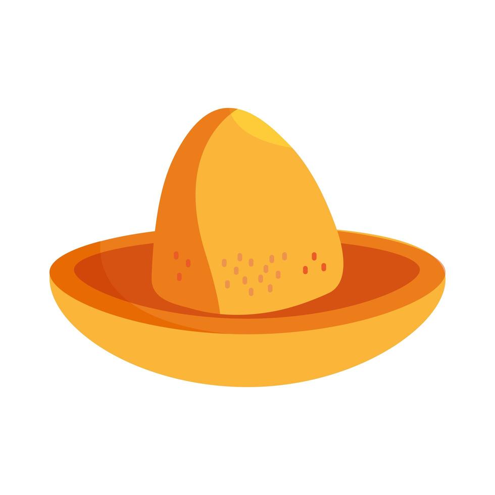 sombrero en forma de bocadillo cinco de mayo nacho vector