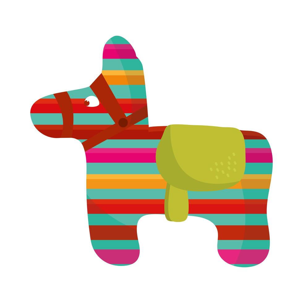 cinco de mayo donkey pinata decoration vector