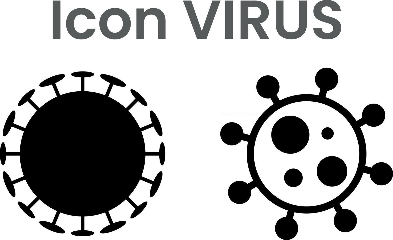 Icon pack of parasite or virus or bacteria or microorganism vector