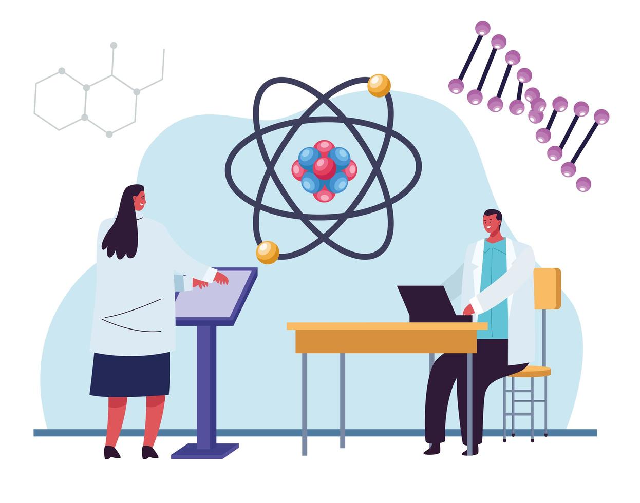 genetic testing with atom vector